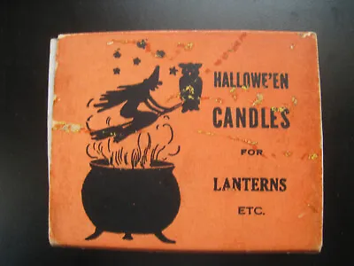 Original Vintage Halloween Lantern Candles In Original Cardboard Box • $49.99