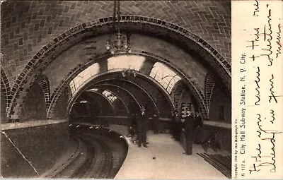 City Hall Subway Station New York Rotograph Vintage Postcard • $4.99