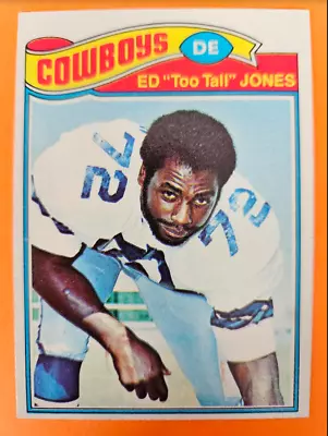 1977 Topps Football Ed  Too Tall  Jones 314 Cowboys Sell As Seen In Photos • $0.99