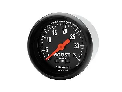 Auto Meter 2616 Z-Series Mechanical Boost Gauge 2 1/16  Turbo / Blower 0-35 Psi • $78.90