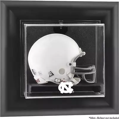 UNC Tar Heels Present Logo Black Framed Wall-Mountable Mini Helmet Display Case • $64.99