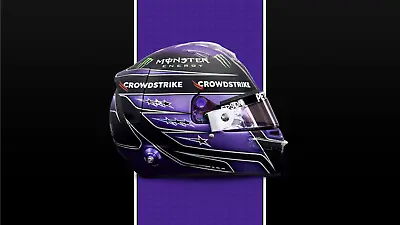 Lewis Hamilton F1 Mercedes Helmet High-Quality 22inx17in Art Poster # • $64.95