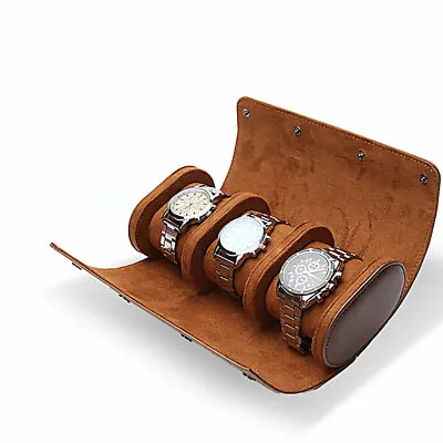 1/2/3 Slot Watch Roll Travel Case Portable Leather Display Jewelry Storage Box • $22.99
