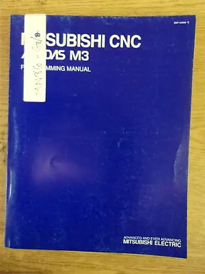 Mitsubishi CNC Meldas M3 Programming Manual *FREE SHIPPING* • $39.99