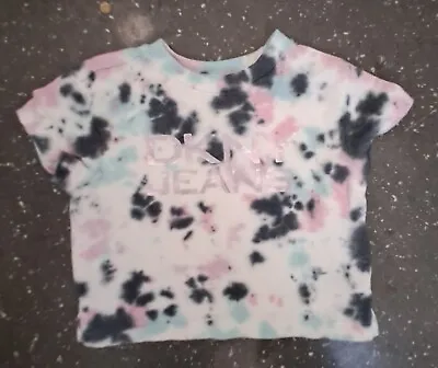 Dkny Jeans Baby Toddler Tie Dyed T Shirt 18 Months Short Sleeve Dkny Spell Out  • £10.99