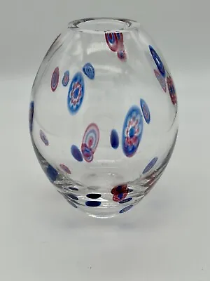 £23 • Buy Dartington Millefiori Glass Vase Signed To Base