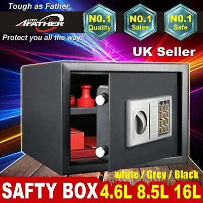 Mini Electronic Password Security Safe Deposit Box Home Office Money Cash Safety • £18.50