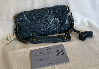 Lockheart India Rare Rhapsody Kira  Woven Vintage Leather Shoulder Handbag Nwt • $308.23