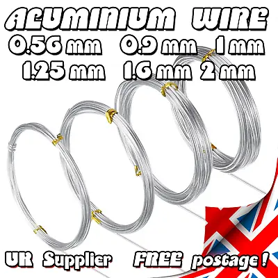 £3.52 • Buy Aluminium Wire Art & Craft  Armature Jewellery Floristry Sculpting Sculptures 