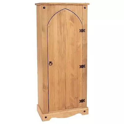 Corona Storage Cupboard Solid Pine 1Door Wooden Mexican Vestry Cabinet Shelving • £119.99