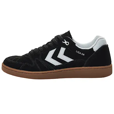 Hummel Liga GK Indoor Landin Player Handball Sport Shoe Sneaker Black 0600892001 • £64.49