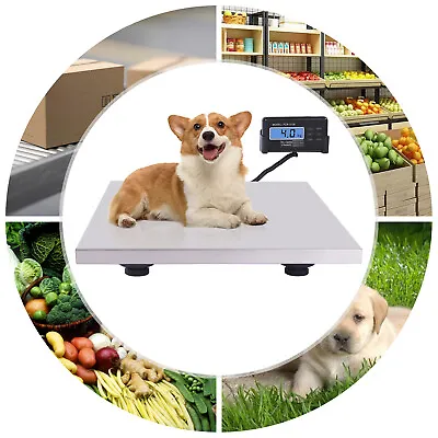 $93.11 • Buy  Digital Pet Scale Veterinary Animal Scale Weight Pet Dog Cat, Silver 440LBS NEW