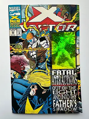 X-Factor #92 Fatal Attraction Holo Cover Marvel 1993 VF-VF+ • $9.95