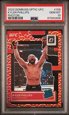 Kyler Phillips 2023 Panini Optic Ufc Photon Rookie Ssp Case Hit Psa 10 - Pop 1 • $179.99