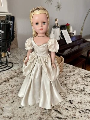 $98 • Buy Vtg. 1950’s HP Madame Alexander 18” Cinderella Doll Tagged Dress NICE!
