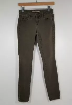 VINCE Low Rise Olive Cropped Skinny Ankle Jeans Made In USA Women's Size 25 • $24.98