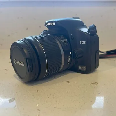 Canon EOS 450D / Rebel XSi 12.2 MP DSLR Camera EF-S 18-55mm  Lens • $200