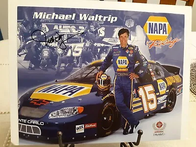 Nascar 2001 Daytona Winner Michael Waltrip Autographed Photo W/ Cert & Stats • $2.99