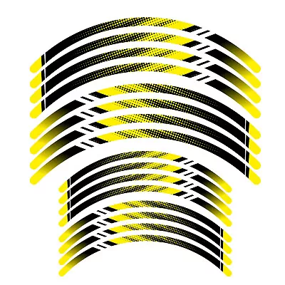 D01B Yellow 21  18 Inch Wheel Rim Tape Decal Sticker For Suzuki Dirt Bike • $28.13