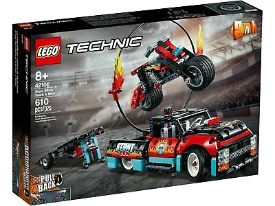 LEGO Technic 42106 Stunt Show Truck & Bike - Brand New In Box - Retired Set • $87.55