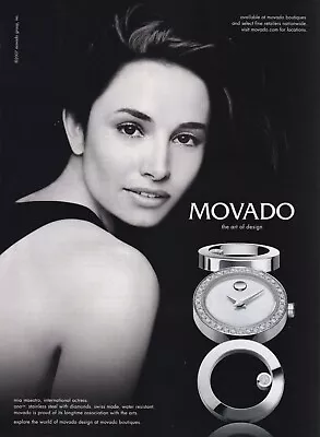 MOVADO WATCH Magazine Print Ad ONO Mia Maestro  2007 • $14.99