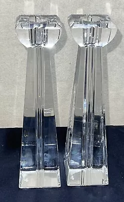 Lot Of 2 Waterford Crystal Vintage 8” Crux Candlesticks • $64.99