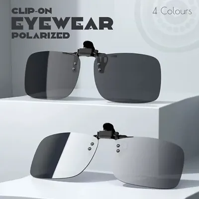 $7.15 • Buy Polarized Clip On Flip Sunglasses Photochromic Eyewear Driving Fishing Pilot Oz