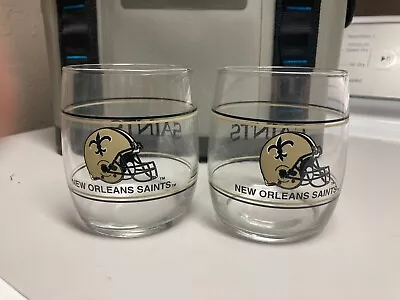 Vintage NFL New Orleans Saints Tumbler Glasses • $12