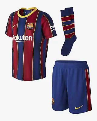 £28.50 • Buy Nike Child FC Barcelona Football Soccer Full Kit. 20/21 CD4590-456