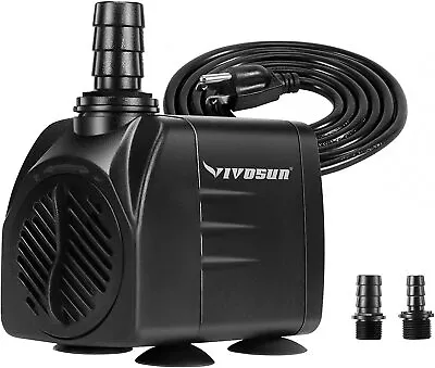 VIVOSUN Aquarium Submersible Water Pump Power Hydroponic Fountain Pond Fish Tank • $131.39