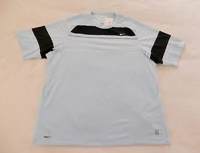 VINTAGE Nike FIT DRY ROGER FEDERER SPHERE REACT CREW Tennis Shirt~Men Sz 2XL NWT • $109.99