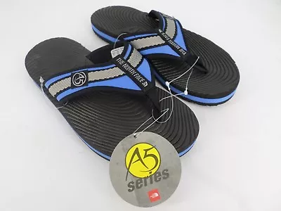 The North Face A5 Flip Flops Black/Blue UK 4.5 EU 38 SALE HH 02 • £12