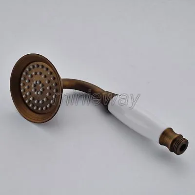 £17.99 • Buy Bathroom Antique Brass Bath Telephone Style Hand Held Shower Head Mhh009