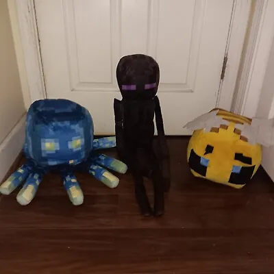 Giant Enderman Plush Toy From Minecraft 36 Long And The Bee 12 And Squid 12  • $17.99