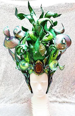 Da NeeNa HUT H837 Seaweed Ocean Parade Showgirl Dance Vegas Crystal Headdress  • $707.04