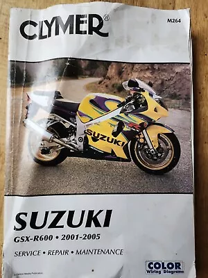 $9.99 • Buy Suzuki GSX-R600 2001-2005 Clymer Service Shop Repair Manual Book