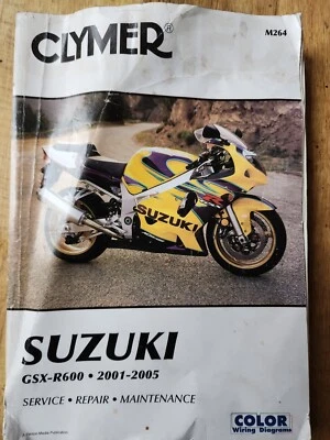 $9.99 • Buy Suzuki GSX-R600 2001-2005 Clymer Service Shop Repair Manual Book
