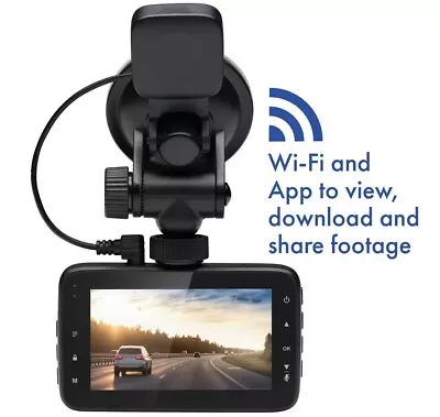 Binatone FHD300GW Dash Cam Full HD With WiFi GPS And Night Vision Technology • £29.99