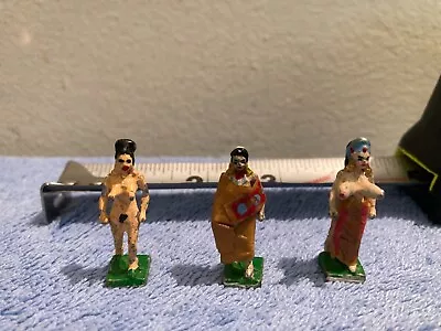 3 Vintage Female Metal Figures 2 Are Topless You Get All 3 Pieces Shown • $75