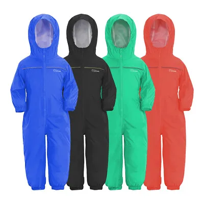 CLEARANCE Boys Girls Rain Suit Kids Waterproof Overalls Hoodies 1-3/11-12 Years • £10.99