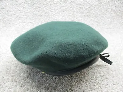 VINTAGE Military Green Wool Beret Adult Extra Large XL 62cm EUC • $19.99