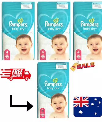 174pc Pampers Size 4 Baby/Infant Dry Nappies Absorbent Unisex Diaper 9-14kg  • $85.98