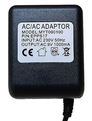 Numark Dm950 Mixer Power Supply Replacement 9v Ac Adapter For 10v Ac 500ma • £11.99