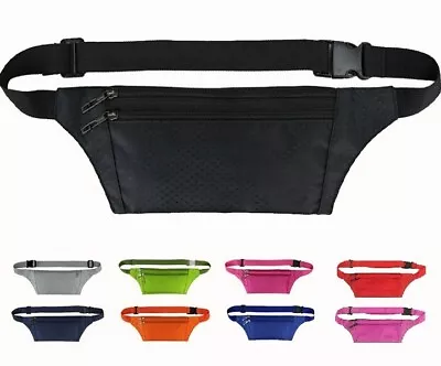 £3.69 • Buy Sports Travel Bum Bag Money Phone Waist Belt Fanny Pack Holiday Festival Pouch