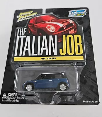 Johnny Lightning The Italian Job Mini Cooper Diecast 1:64 Blue • $13.99