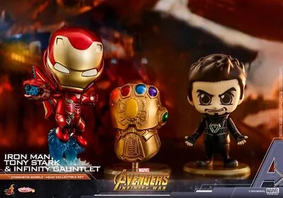 Cosbaby Hot Toys Avengers Infinity Tony Stark Iron Man Mark L Infinity Gauntle • $140