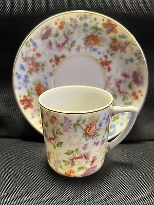 Vintage SGK China Floral Dainty Tea Cup & Saucer - Made In Occupied Japan • $5.99