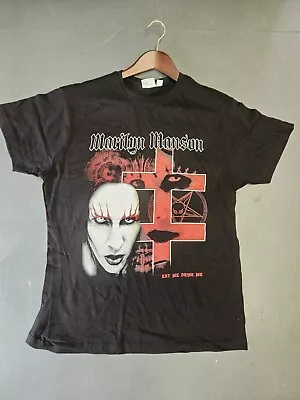 Marilyn Manson Band Tee Black Front And Back Printed Large  • £20