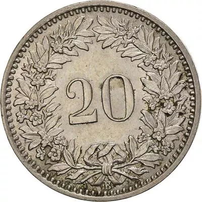 Switzerland | Swiss | 20 Rappen Coin | Goddess Of Liberty Libertas | 1939 - 2021 • $4.68