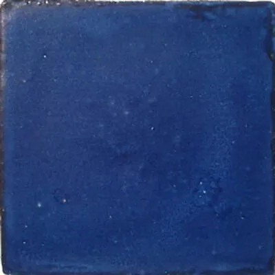 S#005) Mexican 4x4 Tiles Ceramic Hand Made Spanish Style Washed Cobalt Blue • $1.75